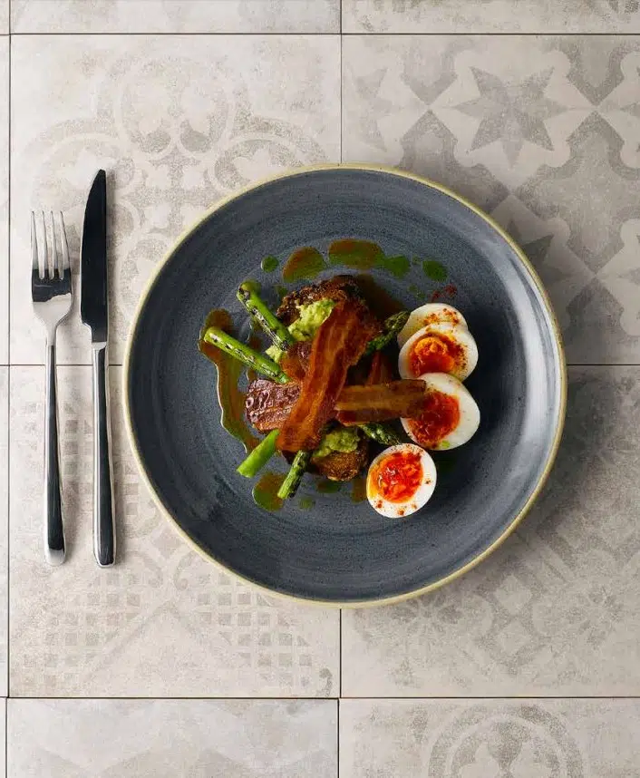 Churchill Stonecast Blueberry Blue Geschirr