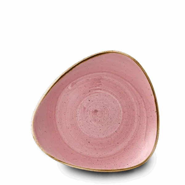 Churchill Stonecast Teller Triangle 22,9 cm, Petal Pink