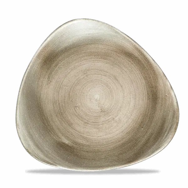 Churchill Stonecast Teller Triangle 26,5 cm, Antique Taupe