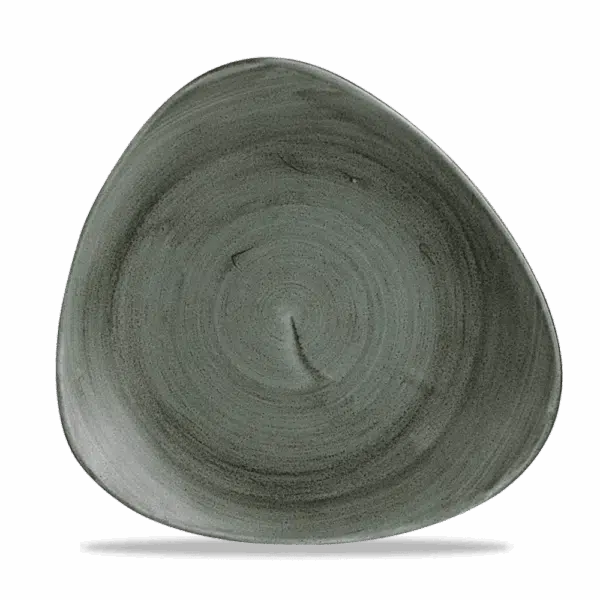 Churchill Stonecast Teller Triangle 26,5 cm, Burnished Green