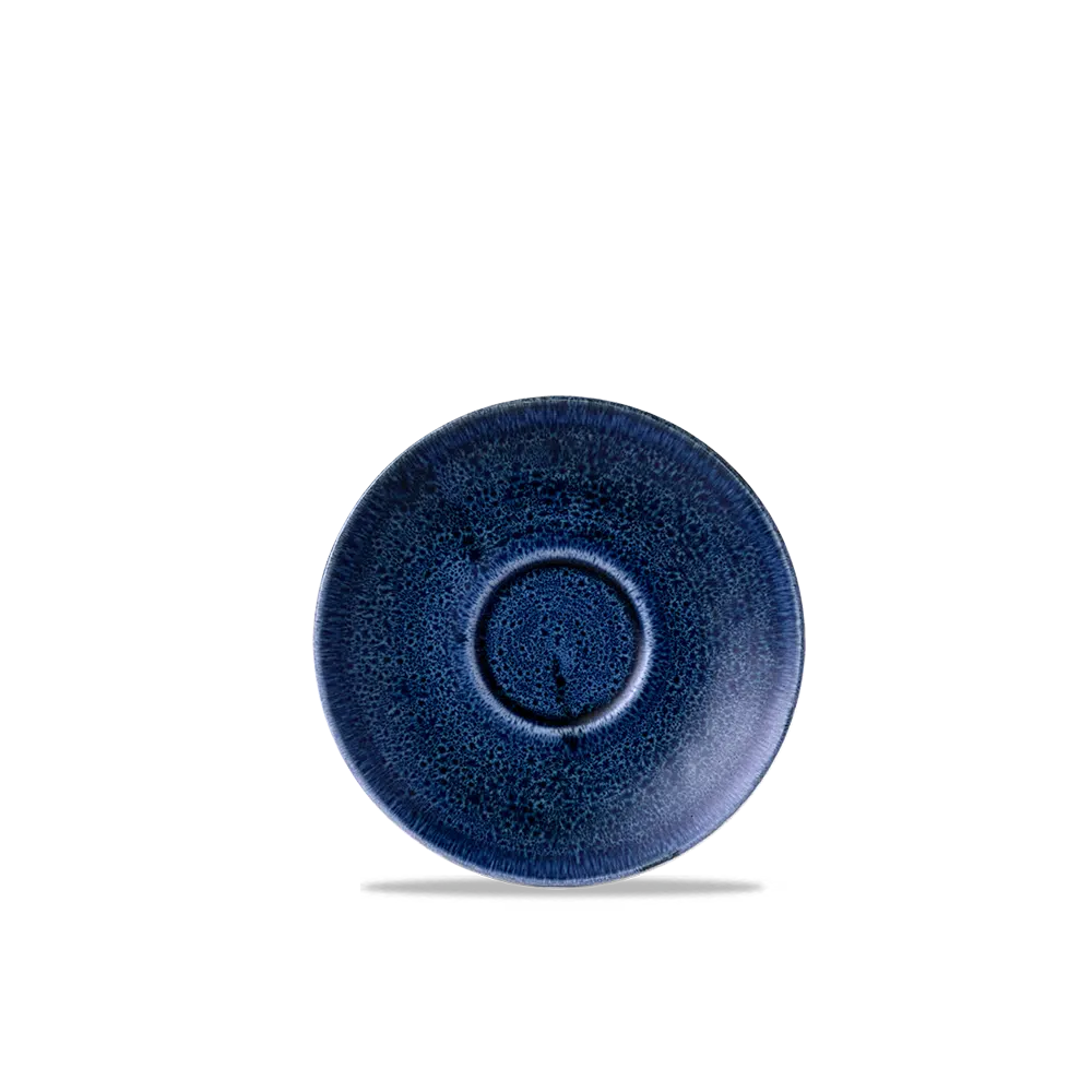 Churchill Stonecast Espresso Untertasse 11,8 cm, Plume Ultramarine