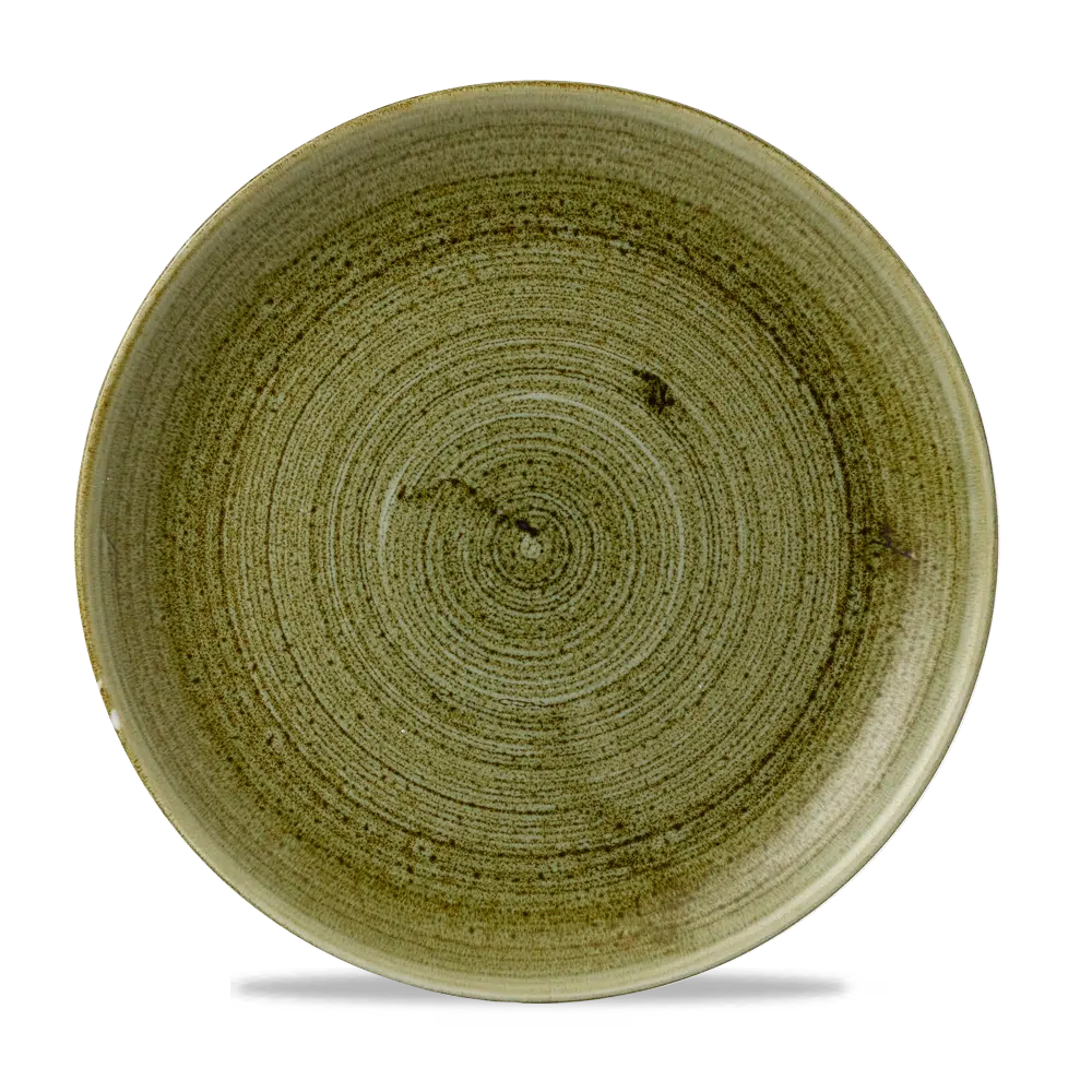 Churchill Stonecast Teller Coupe 26 cm, Plume Green