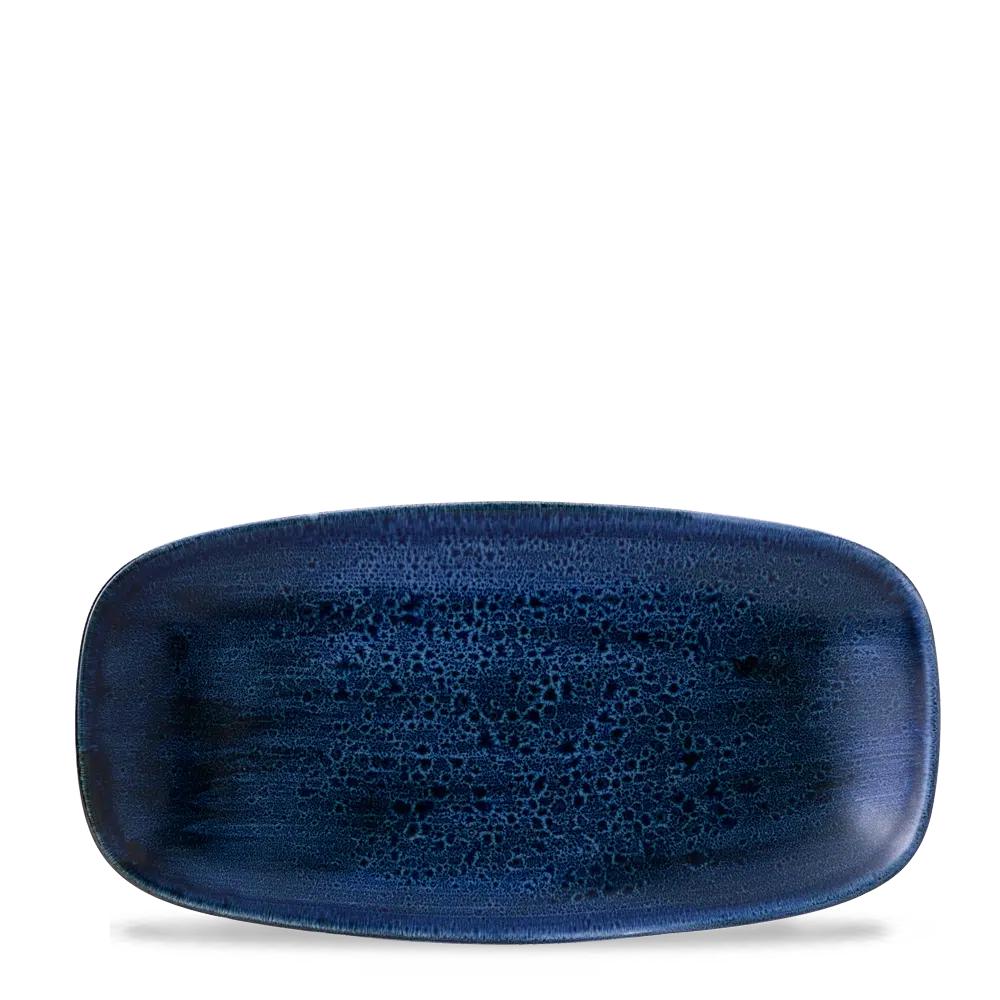 Churchill Stonecast Platte rechteckig 29,8 x 15,3 cm, Plume Ultramarine