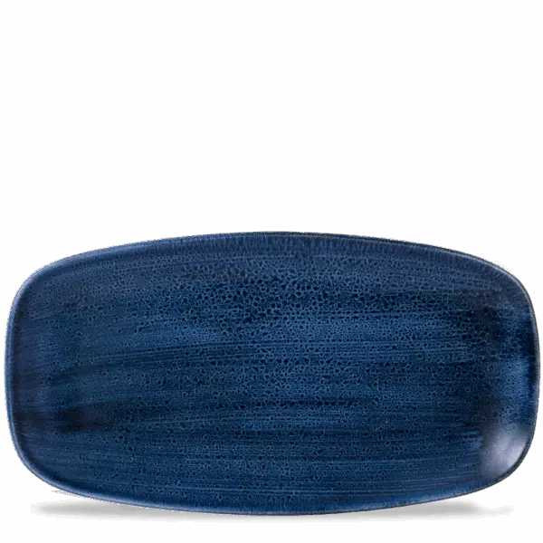 Churchill Stonecast Platte rechteckig 35,5 x 18,9 cm, Plume Ultramarine