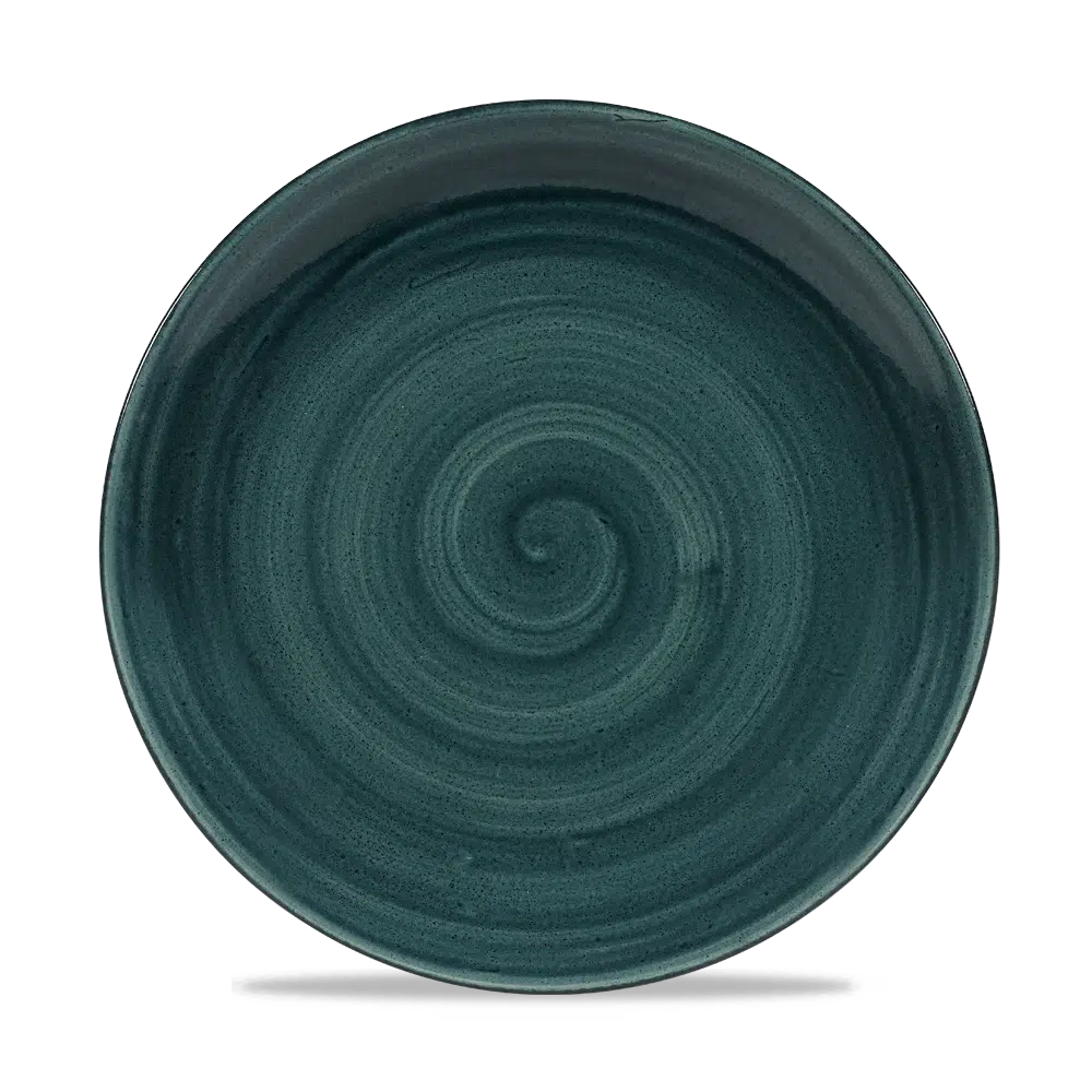 Churchill Stonecast Teller Coupe 26 cm, Rustic Teal – Bild 2