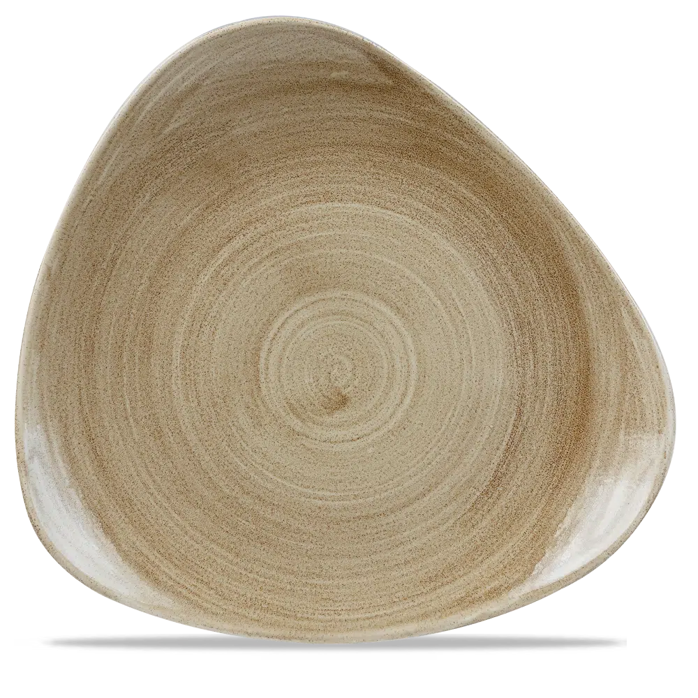 Churchill Stonecast Teller Triangle 31,1 cm, Antique Taupe – Bild 2